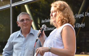 Caludia Battistella im Gespräch mit Gavriel Dotan. 