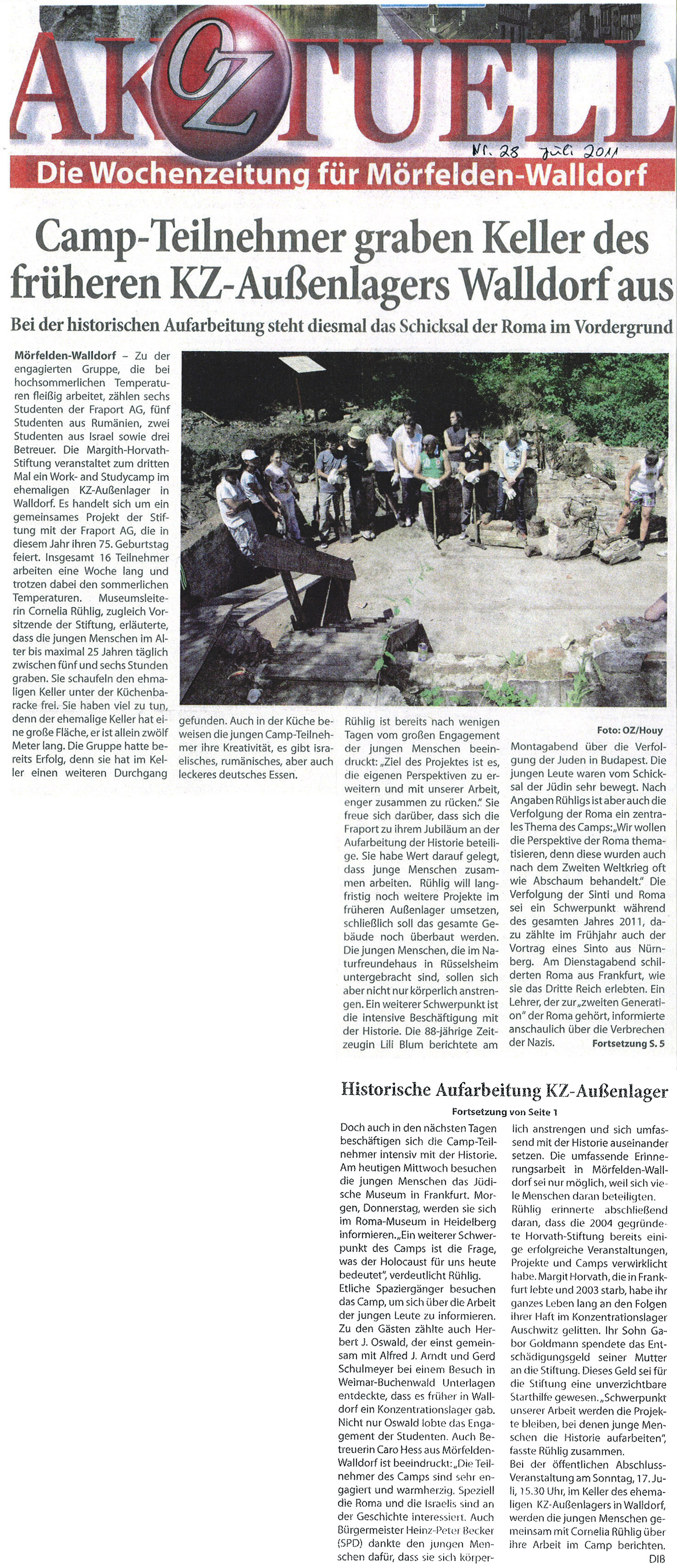 Onlinezeitung Aktuell: Juli-Ausgabe 2011