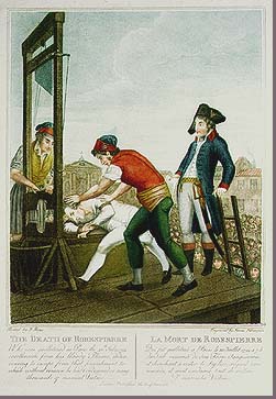 Hinrichtung von Robespierre am 28. Juli 1794