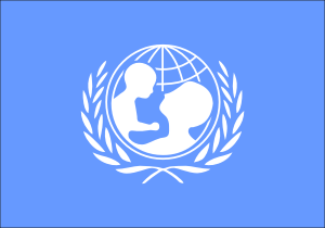 Das Symbol der UNICEF, des Kinderhilfswerkes der Vereinten Nationen. 