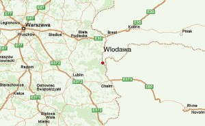 Wlodawa liegt etwa 200 km südöstlich von Warschau, direkt an der Grenze zur Ukraine und zu Weißrussland.