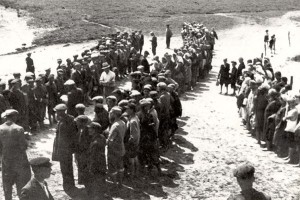 "Aktzia" - ab Mai1942 wurden die Juden von Wlodawa zusammengetrieben und deportiert.
