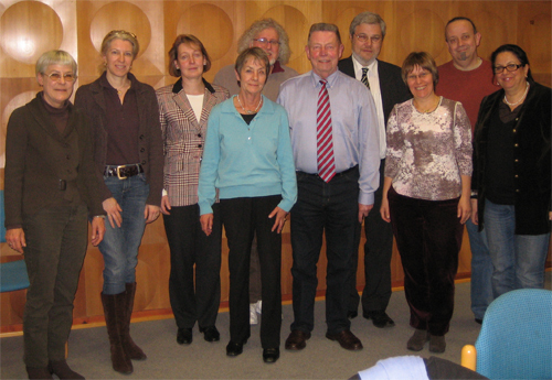 Gruppenfoto des Kuratoriums bei der letzten Kuratoriumssitzung Januar 2009