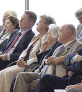 Vera Dotan, Bürgermeister Brehl, Magda Kertesz, Trude Simonsohn und Dr. Karl Brozik sel.A. (v.l.n.r.)