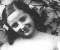 Vera als junges Mädchen, 1942. 